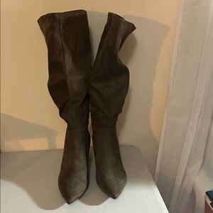 Target Brown Suede Knee-High Boots Sz 11